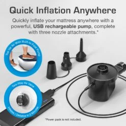 Single Camping Air Bed – Navy/White -Outdoor Camping Store k0a5c33e6003e398342410552331f9a4f