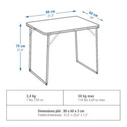 Quechua FOLDING CAMPING TABLE – 2 TO 4 PEOPLE 23 Quechua FOLDING CAMPING TABLE – 2 TO 4 PEOPLE -Outdoor Camping Store k4080b7028c9fd78111c4dd7a6ae13060