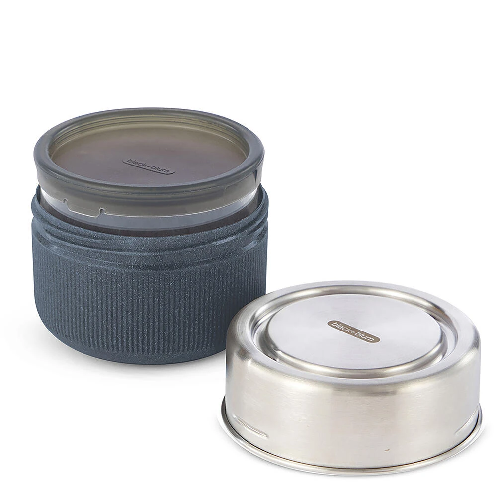 Black+Blum Glass Lunch Bowl 600ml Slate 2 Black+Blum Glass Lunch Bowl 600ml Slate - Image 2