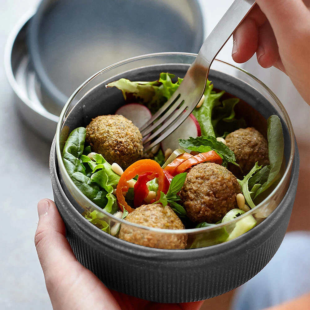 Black+Blum Glass Lunch Bowl 750ml Slate 3 Black+Blum Glass Lunch Bowl 750ml Slate - Image 3