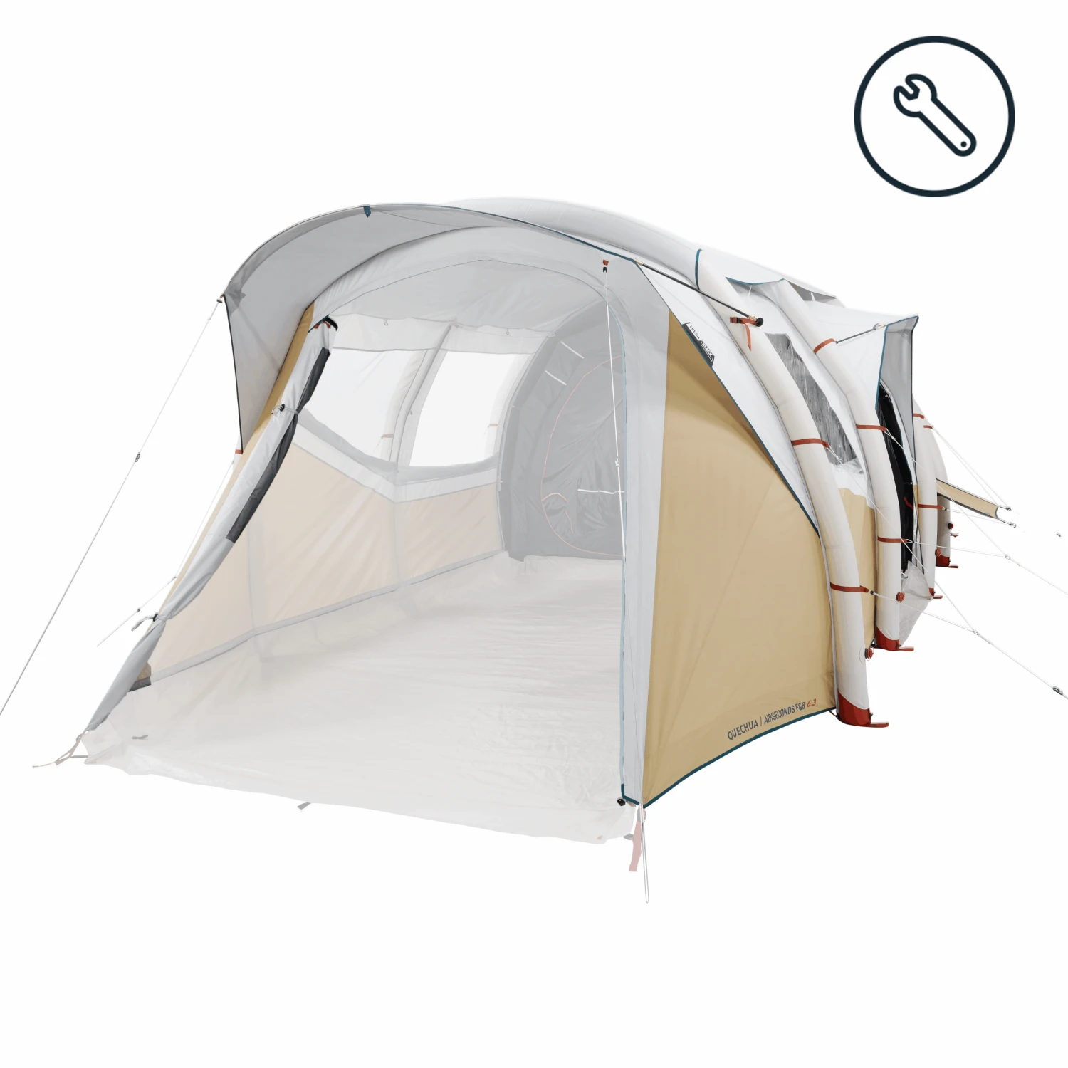 Quechua Flysheet Air Seconds 6.3 Fresh&Black Tent Spare Part 1 Quechua Flysheet Air Seconds 6.3 Fresh&Black Tent Spare Part