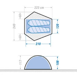 2 Man Dome Trekking Blackout Tent - MT500 F&B -Outdoor Camping Store kc848671a3a5ea01d2201e540edd0ea41