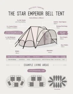 Star Emperor Bell Tent 9 Star Emperor Bell Tent -Outdoor Camping Store kd7fead289650f6d0e4ac370cd50bb2d5