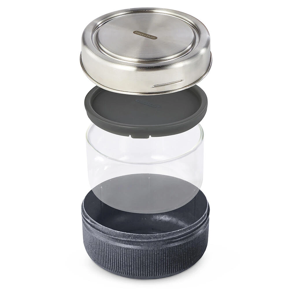 Black+Blum Glass Lunch Bowl 750ml Slate 2 Black+Blum Glass Lunch Bowl 750ml Slate - Image 2